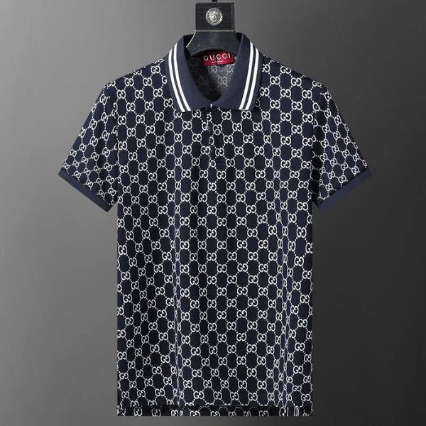 Polo Gucci com gola listrada Signature