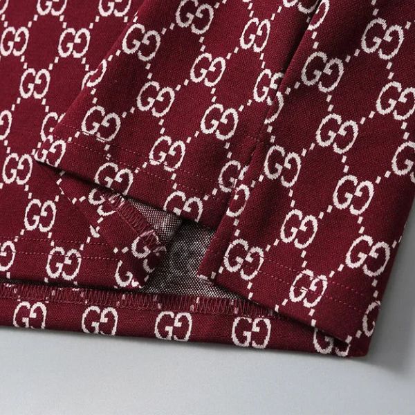 Polo Gucci com gola listrada Signature