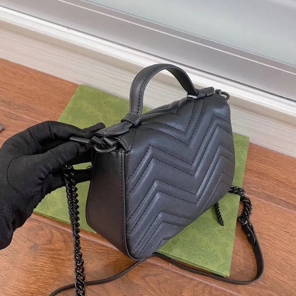 Bolsa de couro Luxe Curve