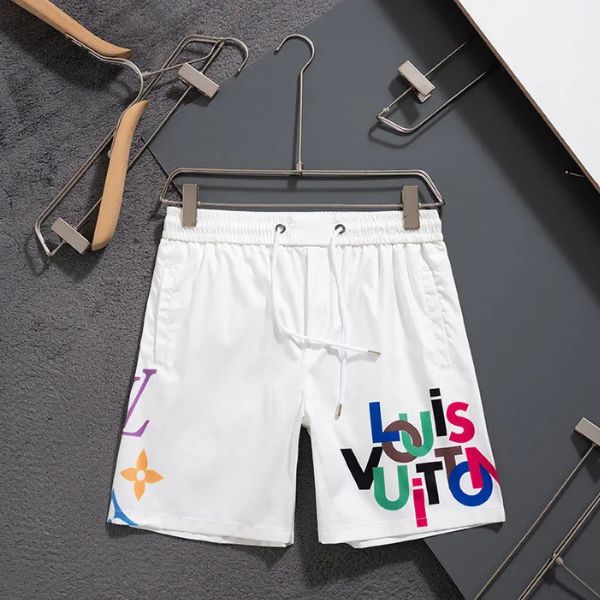 Shorts de praia com blocos de cores 
