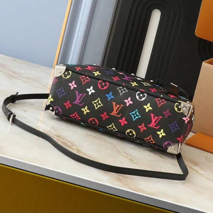 Bolsa de ombro compacta com monograma