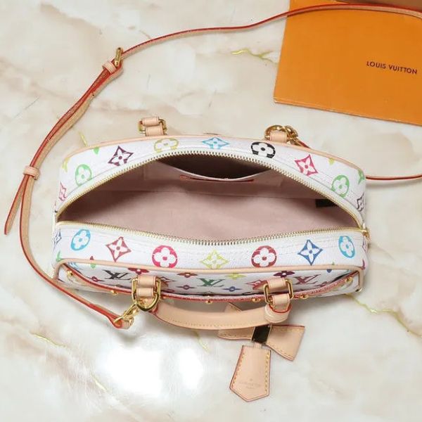 Bolsa de ombro compacta com monograma
