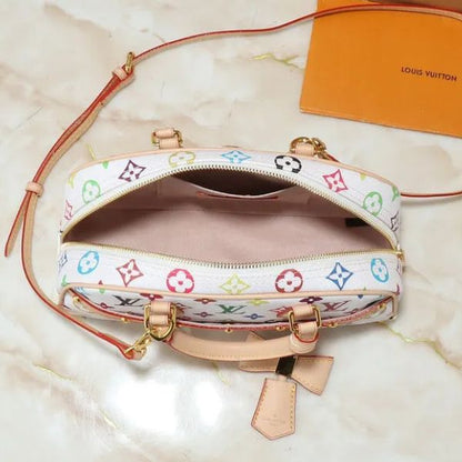 Bolsa de ombro compacta com monograma