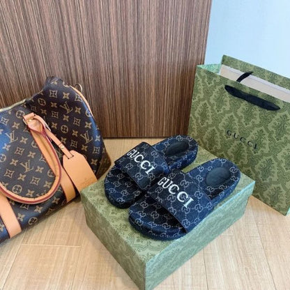 Chinelos Denim Elegance 