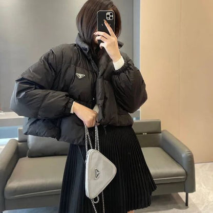 Jaqueta Puffer Down com Mangas Removíveis 
