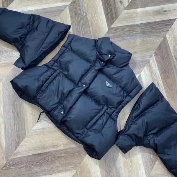Jaqueta Puffer Down com Mangas Removíveis 