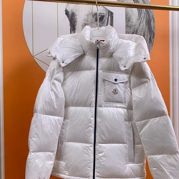 Jaqueta de plumas masculina e feminina com forro interno duplo 