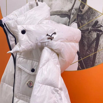 Jaqueta de plumas masculina e feminina com forro interno duplo 