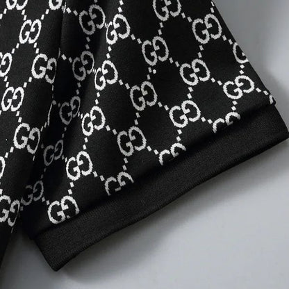 Polo Gucci com gola listrada Signature 