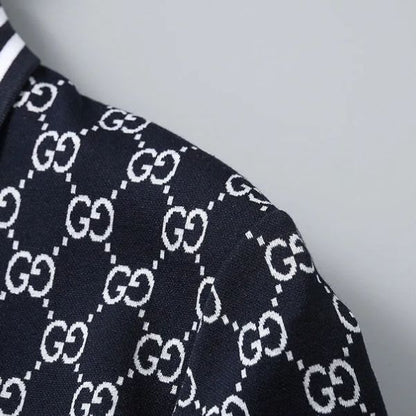 Polo Gucci com gola listrada Signature 