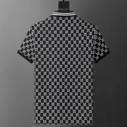 Polo Gucci com gola listrada Signature 
