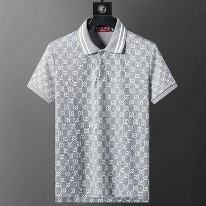 Polo Gucci com gola listrada Signature 