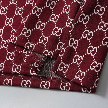 Polo Gucci com gola listrada Signature 
