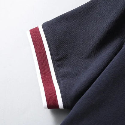 Polo de algodão listrado Heritage