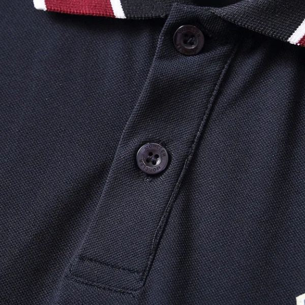 Polo de algodão listrado Heritage
