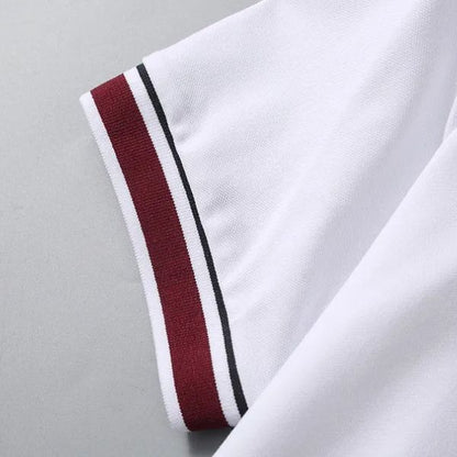 Polo de algodão listrado Heritage