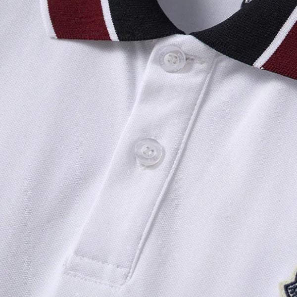 Polo de algodão listrado Heritage