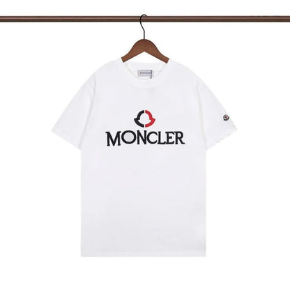 Camiseta com logotipo bordado da Moncler 